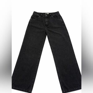 Citizens of Humanity Black Wide Leg Crop Jeans Size 28 (6) | 10” Rise 26” Inseam